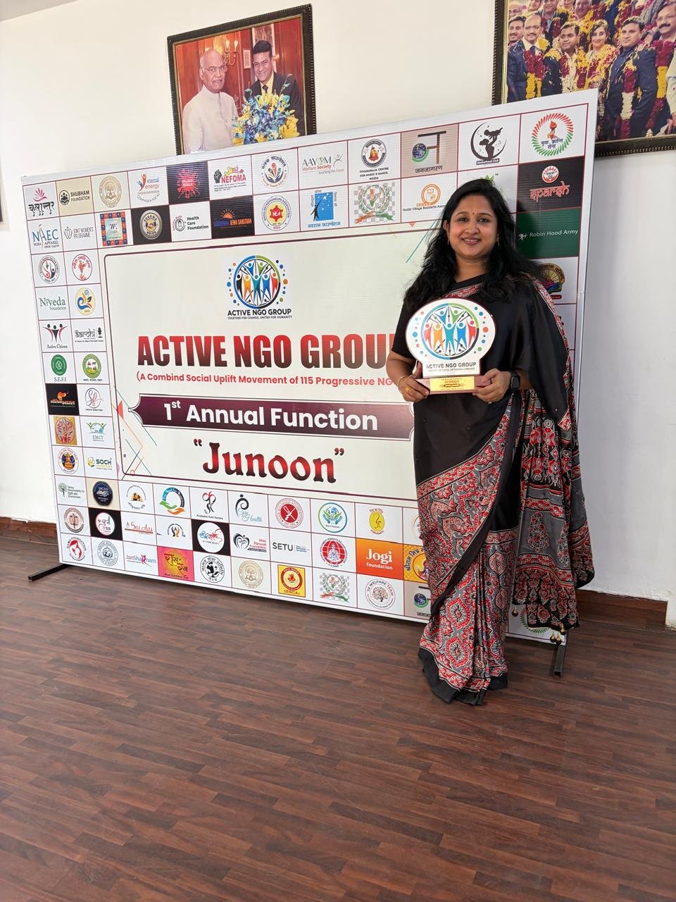 Recognised at the Annual NGO Meet, Noida