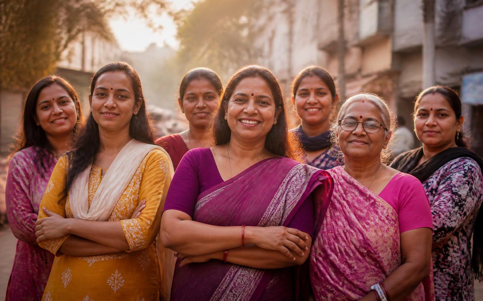 Women from diverse backgrounds across Noida, Kanpur and Lucknow standing together with confidence