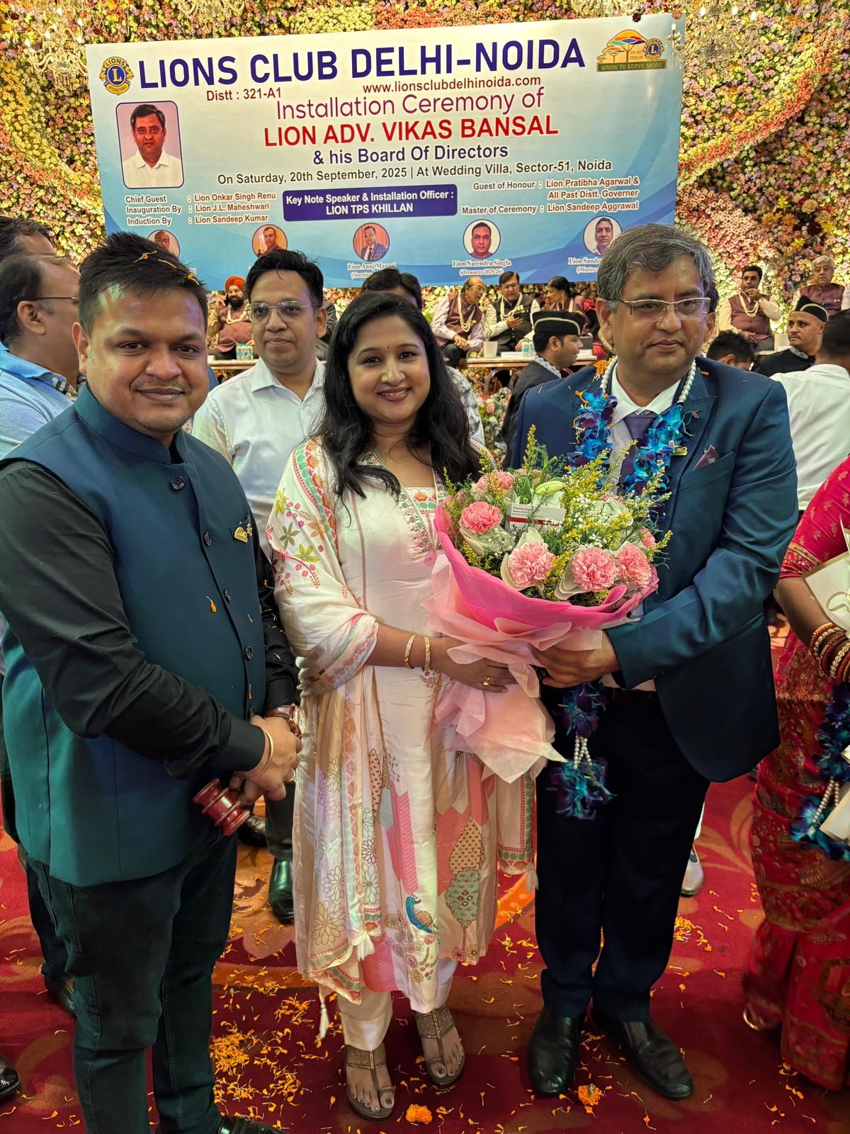 Felicitated by Lions Club Delhi–Noida — For Selfless Work